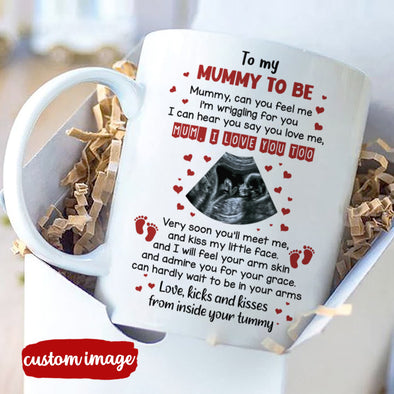 Personalized Gift For Future Mummy I'll Feel Your Arm Skin And Admire You For Your Grace Mugs - MC - TT11022224