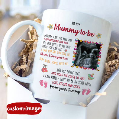 Personalized Gift For Future Mummy I Can Hardly Wait To Be In Your Arms Mugs - MC - TT23022221