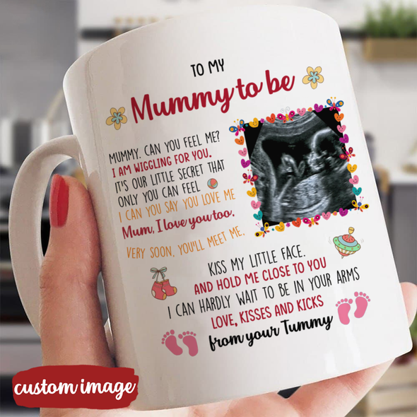 Personalized Gift For Future Mummy I Can Hardly Wait To Be In Your Arms Mugs - MC - TT23022221