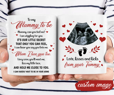 Personalized Gift For Future Mummy Can You Feel Me Mugs - MC - TT2701223 4