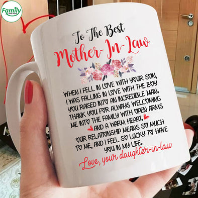 To The Best Mother In Law I Love You Mugs