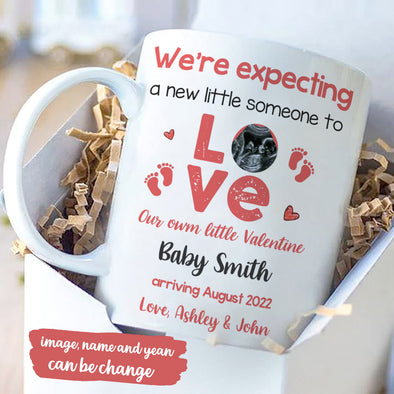 Personalized Gift For Future Daddy And Mommy We're Expecting A New Little Someone To Love Mugs - MC - TT0701224 1