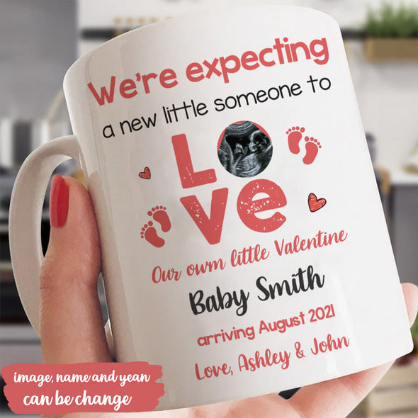 Personalized Gift For Future Daddy And Mommy We're Expecting A New Little Someone To Love Mugs - MC - TT0701224 1