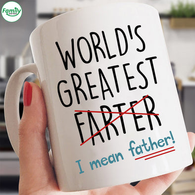 World's Greatest I mean father-nk Mugs