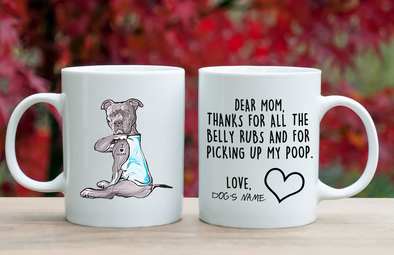 Love Dog's name Mugs