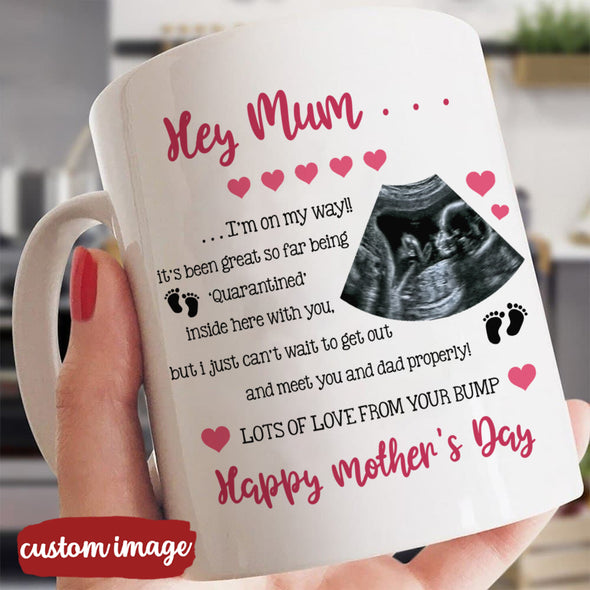 Personalized Gift For Future Mummy So Great Being Quarantined Inside Here With You Mugs - MC - TT1002221