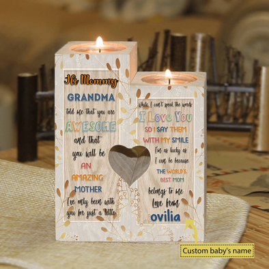 Gift For Mommy I Love You Candle Holder - Nt