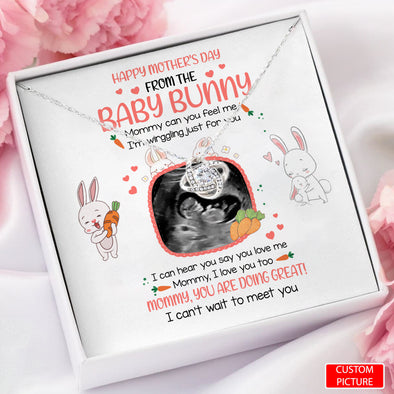 Personalized Gift For Future Mommy From The Baby Bunny Necklace - PP - LT0404224