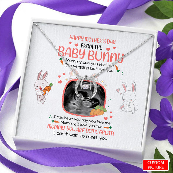 Personalized Gift For Future Mommy From The Baby Bunny Necklace - PP - LT0404224