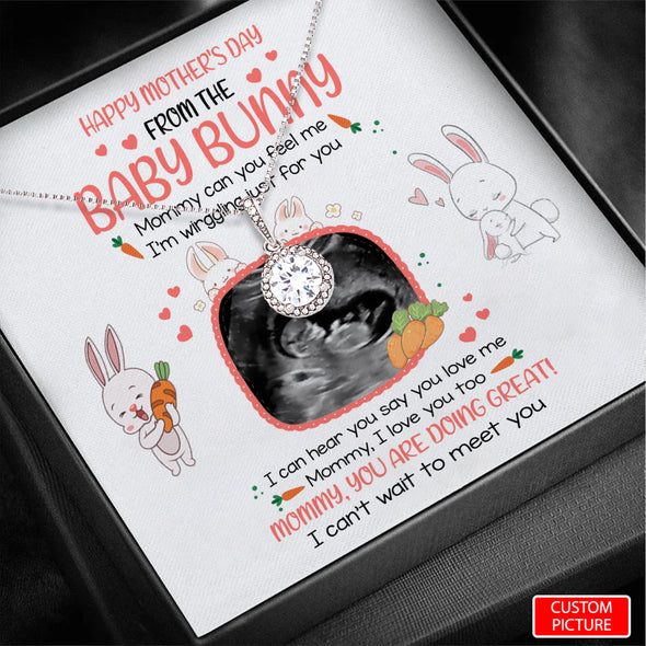 Personalized Gift For Future Mommy From The Baby Bunny Necklace - PP - LT0404224