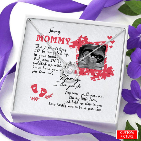 Personalized Gift For Future Mommy Very Soon You'll Meet Me Necklace - PP - LT0404225
