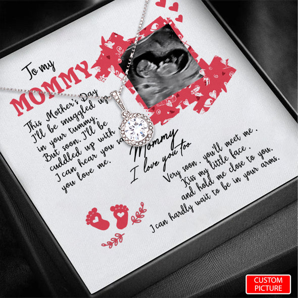 Personalized Gift For Future Mommy Very Soon You'll Meet Me Necklace - PP - LT0404225