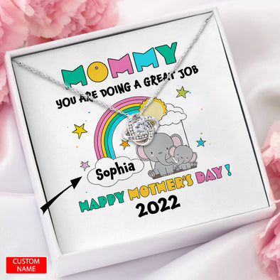 Gift For Future Mommy Happy Mother's Day Necklace - PP - LT0404226