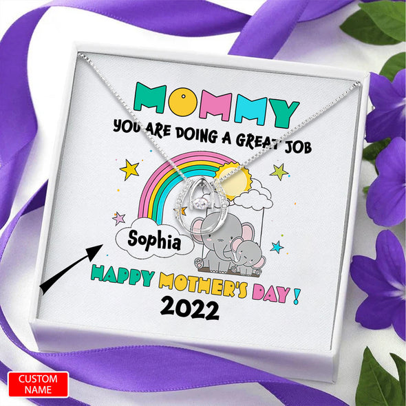 Gift For Future Mommy Happy Mother's Day Necklace - PP - LT0404226