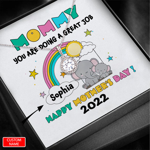 Gift For Future Mommy Happy Mother's Day Necklace - PP - LT0404226