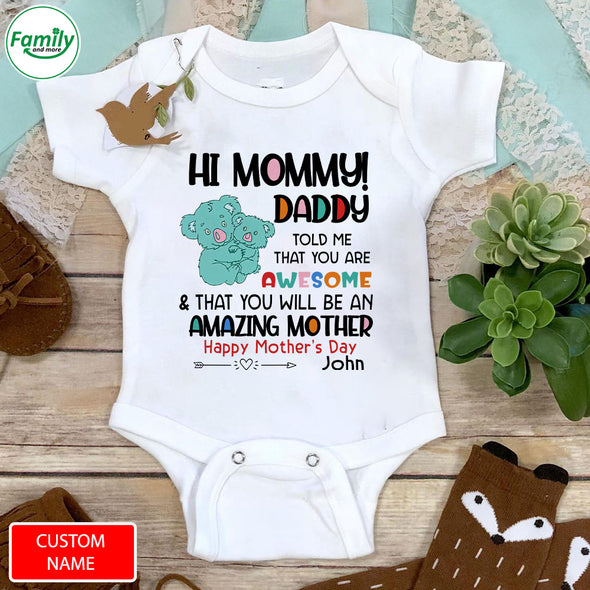 Gift For Future Mommy You Will Be An Amazing Mother Baby Onesie - PP - LT0504222