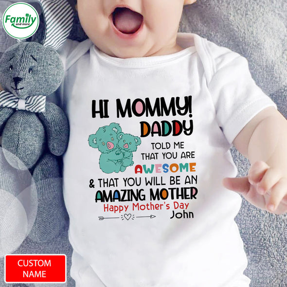 Gift For Future Mommy You Will Be An Amazing Mother Baby Onesie - PP - LT0504222