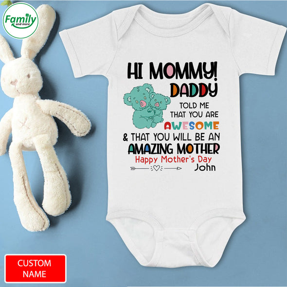 Gift For Future Mommy You Will Be An Amazing Mother Baby Onesie - PP - LT0504222
