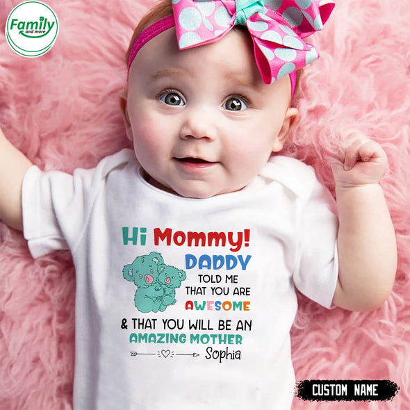 Gift For Mommy That You Will An Be Amazing Mother Baby Onesie- TT - LT1403223