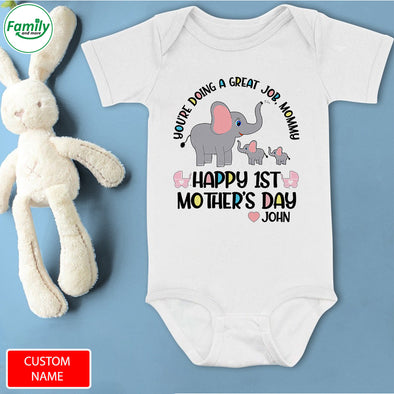 Gift For Mommy Happy 1st Mother's Day Baby Onesie - PP - LT0404227