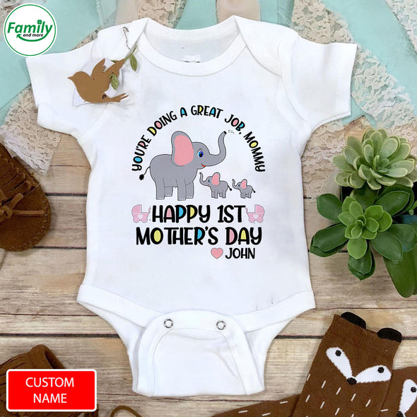 Gift For Mommy Happy 1st Mother's Day Baby Onesie - PP - LT0404227