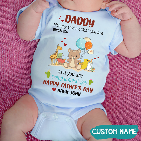 Gift For Daddy Doing A Great Job - Onesie - PP - TT2005221