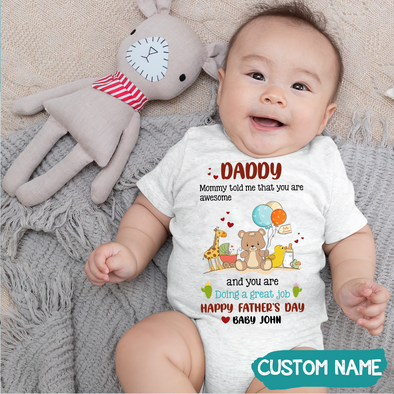 Gift For Daddy Doing A Great Job - Onesie - PP - TT2005221
