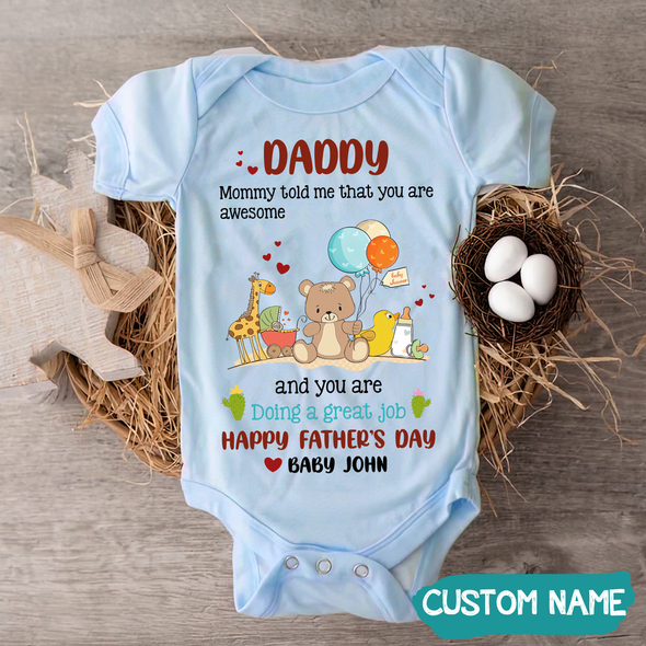 Gift For Daddy Doing A Great Job - Onesie - PP - TT2005221