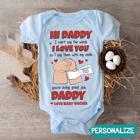 Gift For Daddy I Love You Baby Onesie - MC - TT1505223