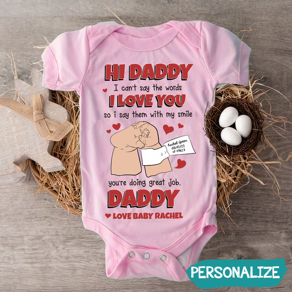 Gift For Daddy I Love You Baby Onesie - MC - TT1505223