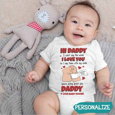 Gift For Daddy I Love You Baby Onesie - MC - TT1505223