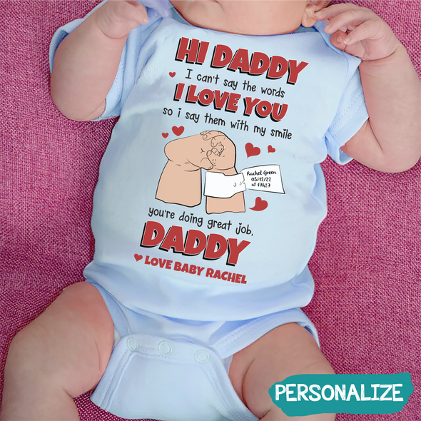 Gift For Daddy I Love You Baby Onesie - MC - TT1505223