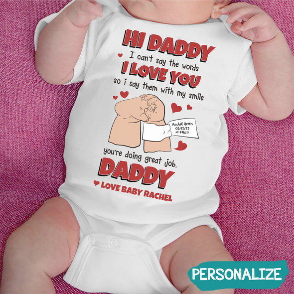 Gift For Daddy I Love You Baby Onesie - MC - TT1505223
