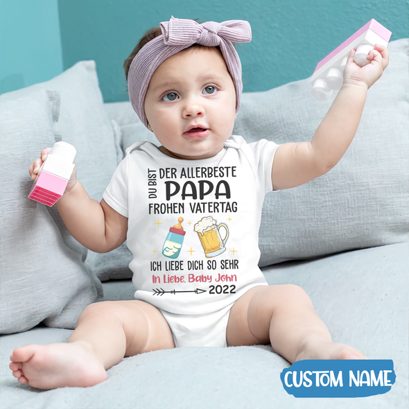 Du Bit Der Allerbeste Papa Baby Onesie - AD - TT2304223