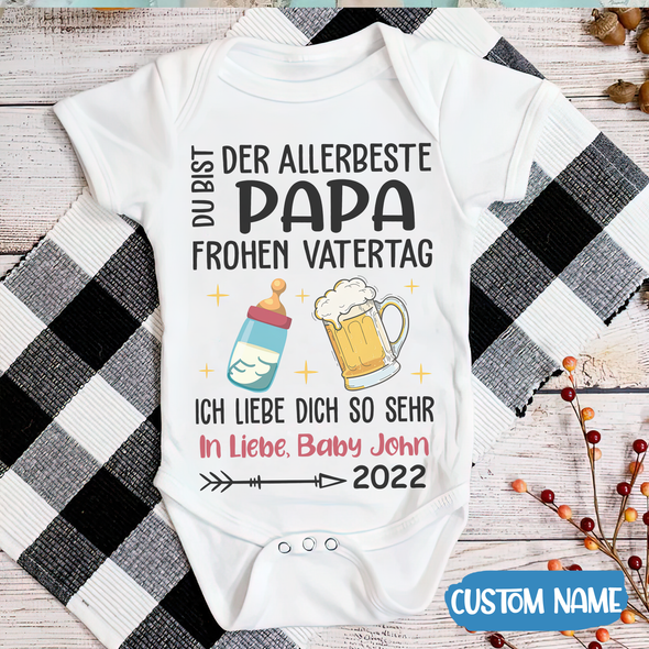 Du Bit Der Allerbeste Papa Baby Onesie - AD - TT2304223