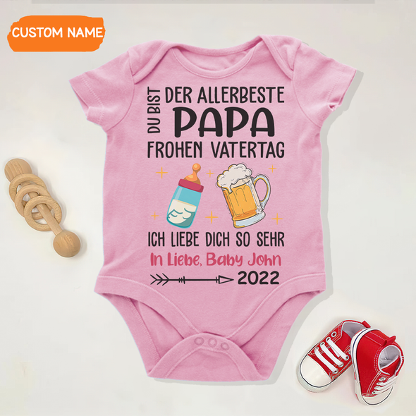 Du Bit Der Allerbeste Papa Baby Onesie - AD - TT2304223