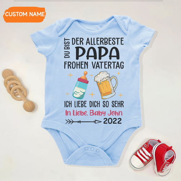 Du Bit Der Allerbeste Papa Baby Onesie - AD - TT2304223
