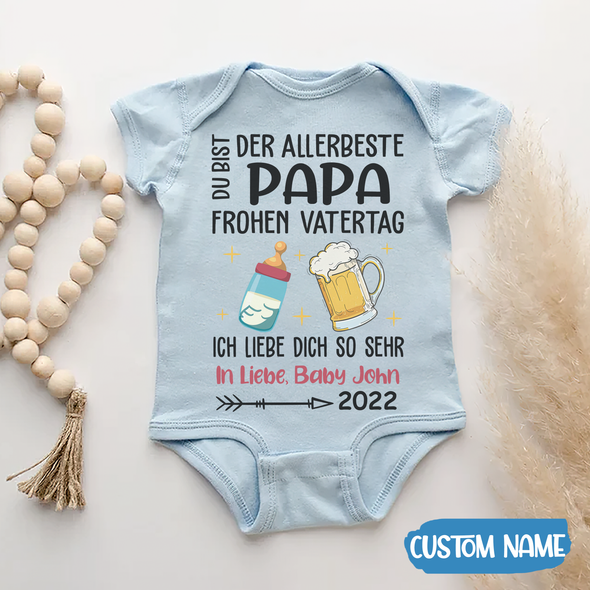 Du Bit Der Allerbeste Papa Baby Onesie - AD - TT2304223