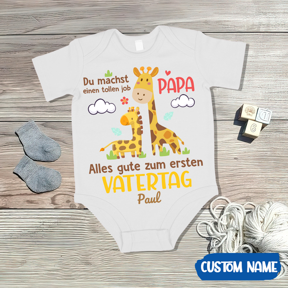Du Machst Einen Tollen Job Papa Baby Onesie - AD - TT21042210 15