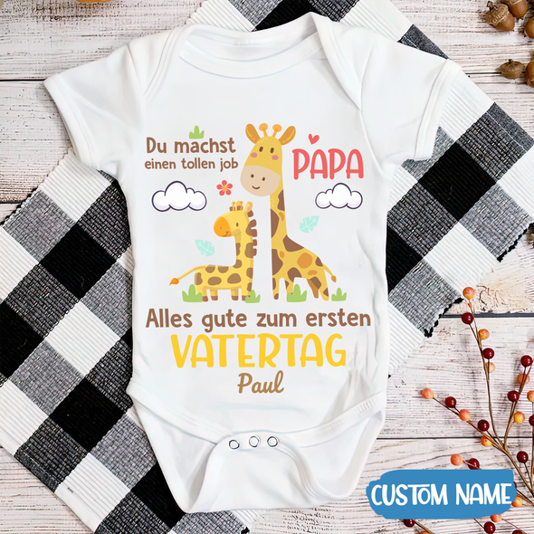 Du Machst Einen Tollen Job Papa Baby Onesie - AD - TT21042210 15