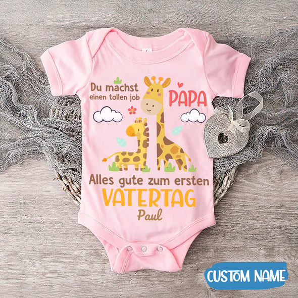 Du Machst Einen Tollen Job Papa Baby Onesie - AD - TT21042210 15