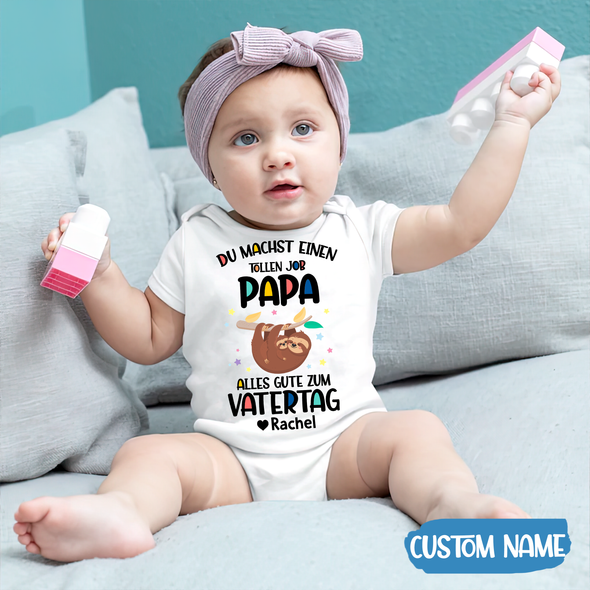 Du Machst Einen Tollen Job Papa Baby Onesie - AD - TT2104224