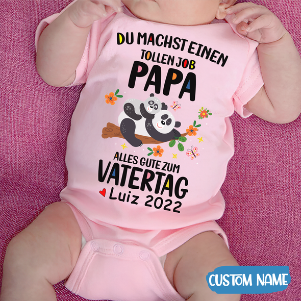 Du Machst Einen Tollen Job Papa Baby Onesie - AD - TT2204225