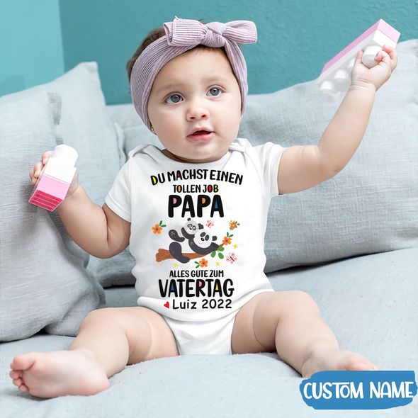 Du Machst Einen Tollen Job Papa Baby Onesie - AD - TT2204225