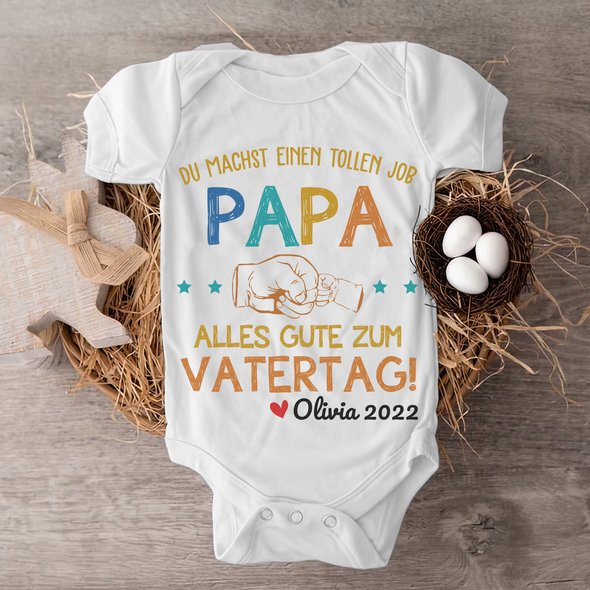 Du Machst Einen Tollen Job Papa Baby Onesie - JD - TT2604223