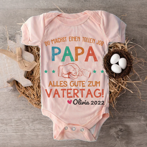 Du Machst Einen Tollen Job Papa Baby Onesie - JD - TT2604223