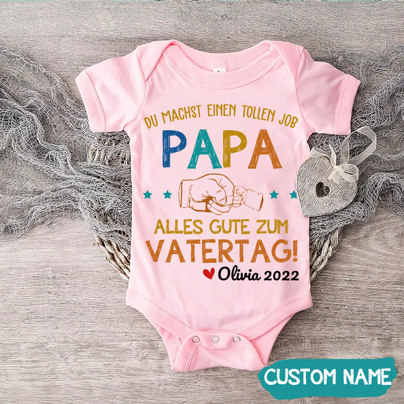 Du Machst Einen Tollen Job Papa Baby Onesie - JD - TT2604223