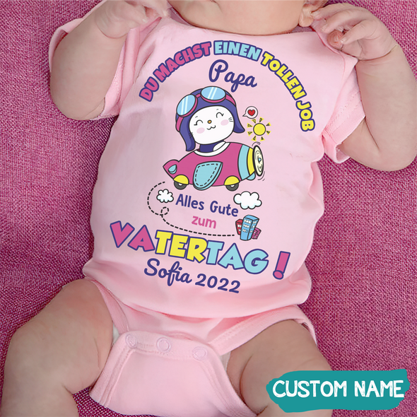 Geschenk für Vater Du Machst Einen Tollen Job Baby Onesie - AD - TT03052210