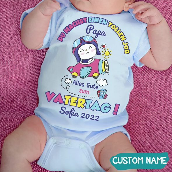 Geschenk für Vater Du Machst Einen Tollen Job Baby Onesie - AD - TT03052210