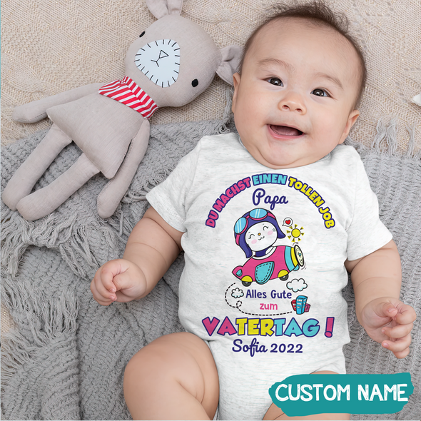 Geschenk für Vater Du Machst Einen Tollen Job Baby Onesie - AD - TT03052210